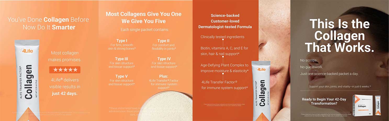4Life Collagen campaign