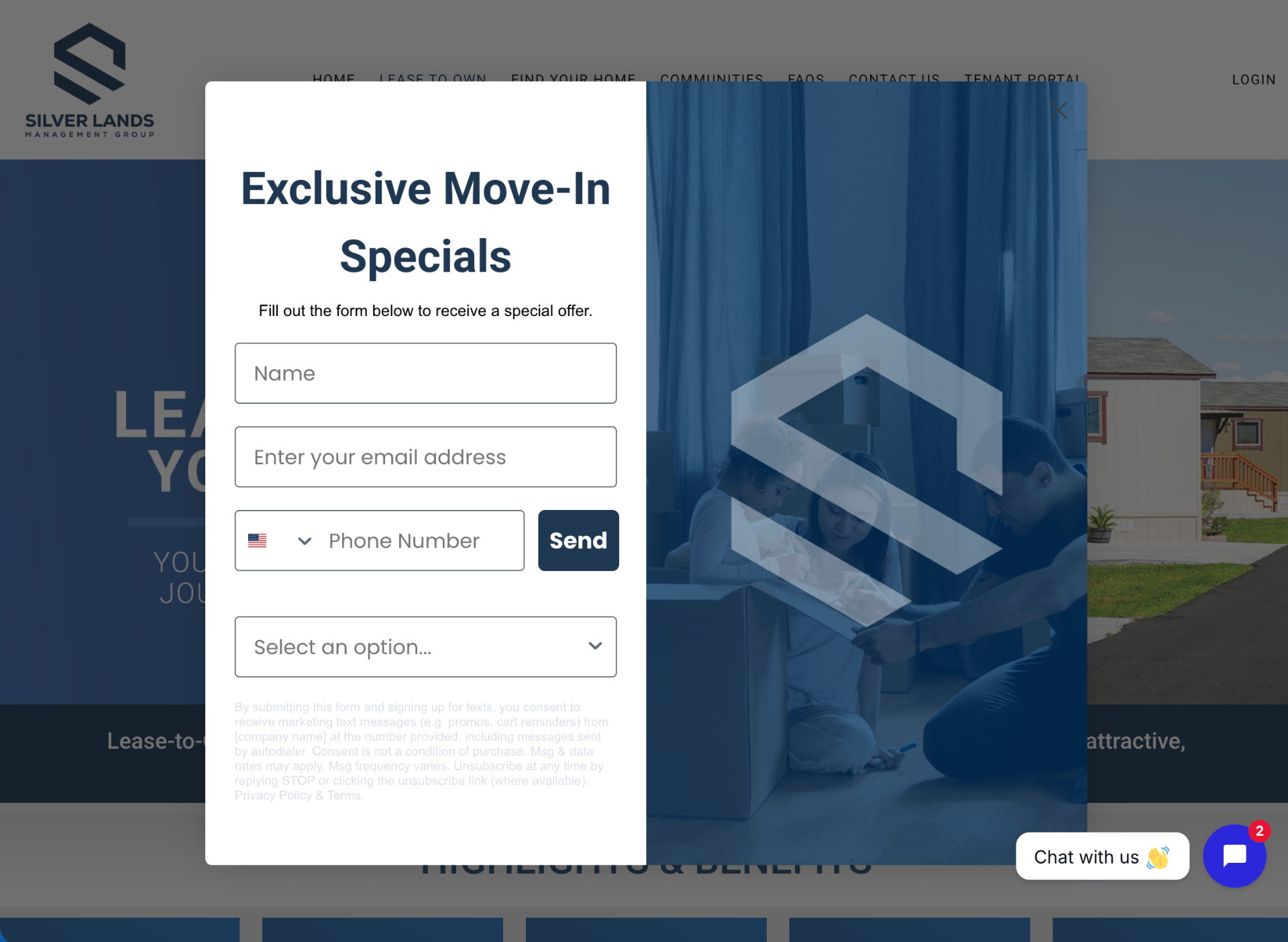 Website Pop-up — Lead Capture
